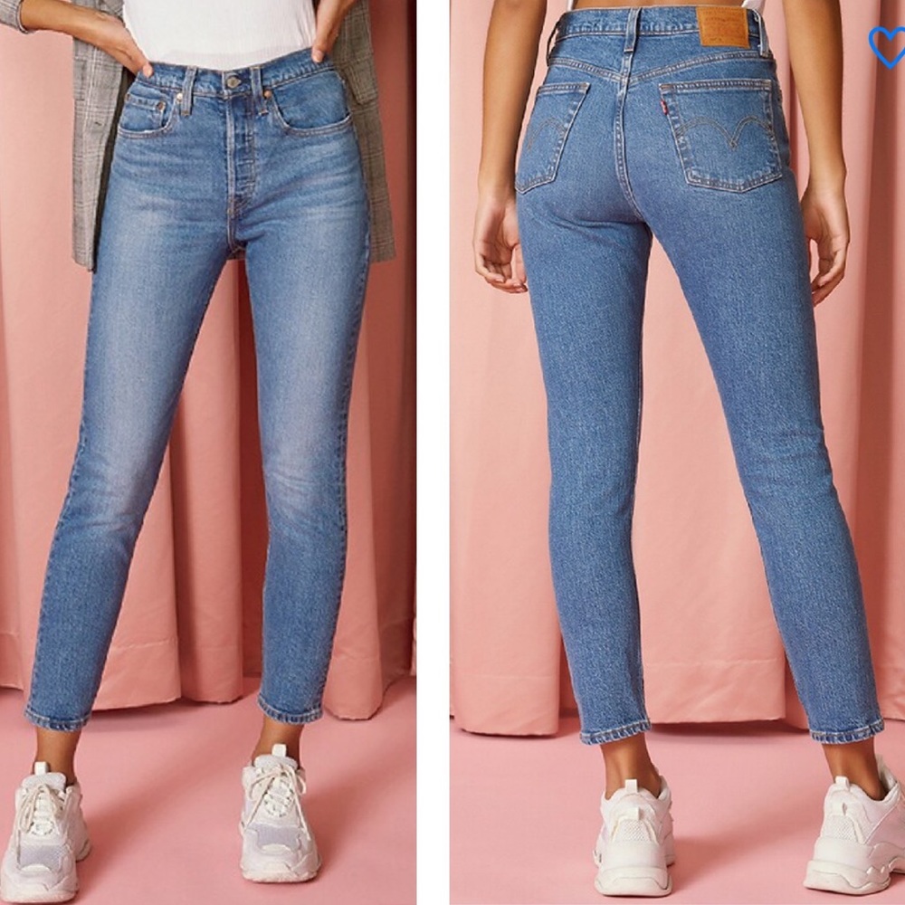 Levi’s 501 skinny in jive step medium wash